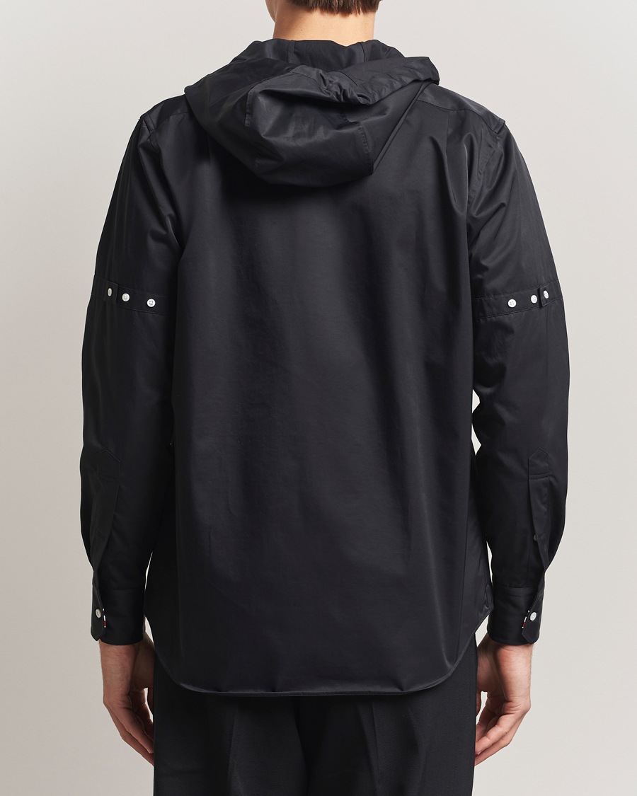 Mies | Kauluspaidat | Thom Browne | Long Sleeve Hooded Overshirt Black