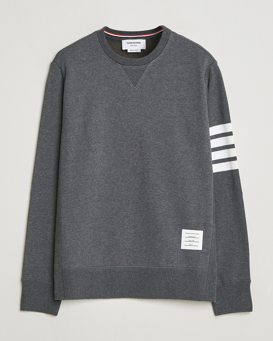 Mies | Puserot | Thom Browne | Classic 4 Bar Loopback Sweatshirt Dark Grey
