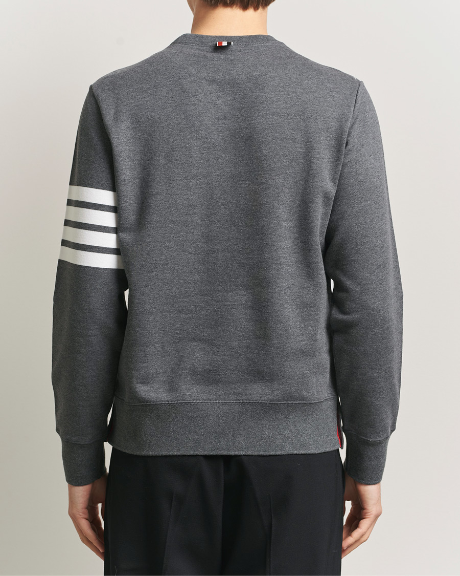 Mies | Puserot | Thom Browne | Classic 4 Bar Loopback Sweatshirt Dark Grey