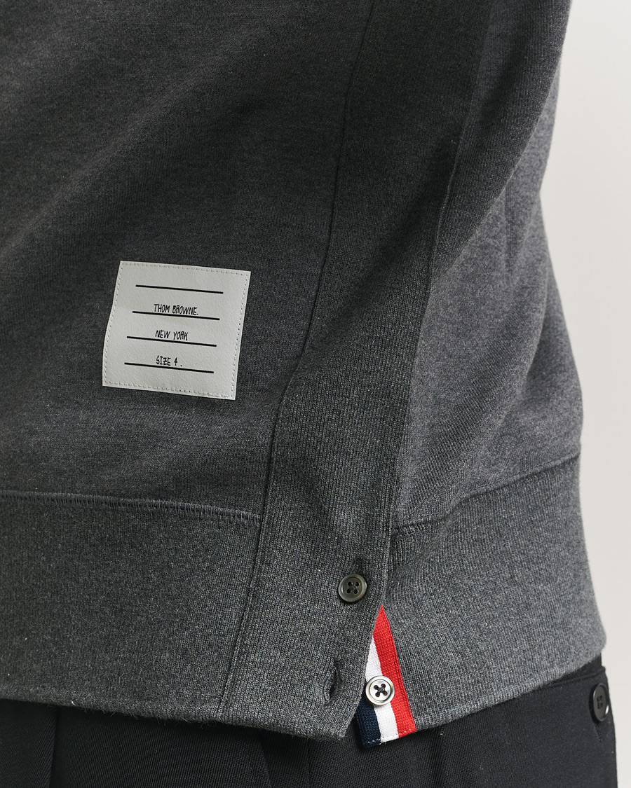 Mies | Puserot | Thom Browne | Classic 4 Bar Loopback Sweatshirt Dark Grey
