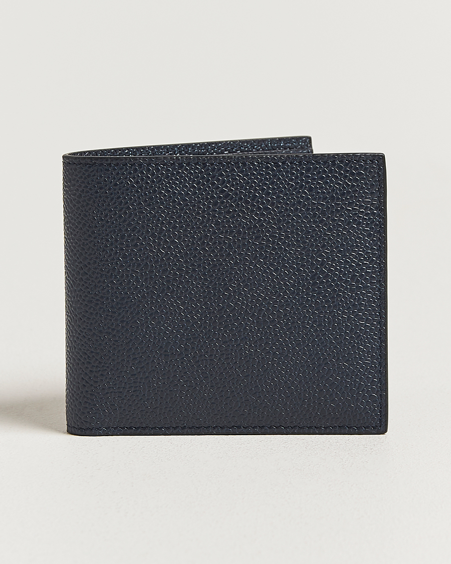 Mies | Lompakot | Thom Browne | Pebble Grain Leather Wallet Navy