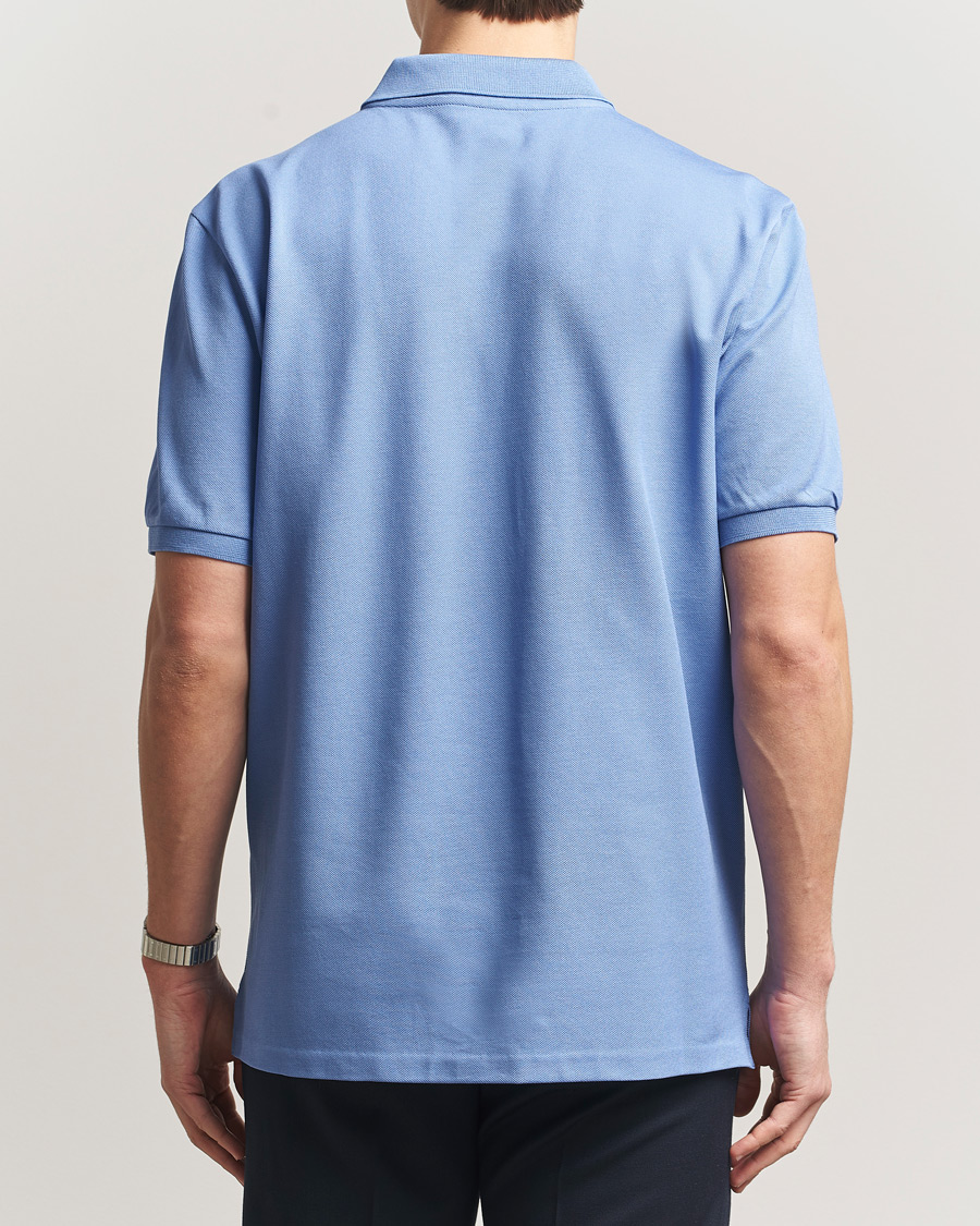 Mies | Pikeet | Ralph Lauren Purple Label | Mercerized Cotton Polo Light Blue