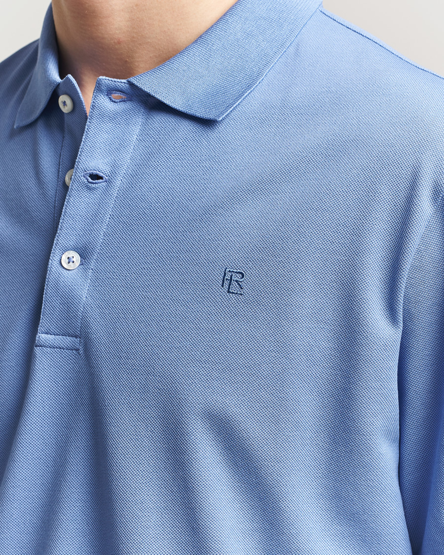 Mies | Pikeet | Ralph Lauren Purple Label | Mercerized Cotton Polo Light Blue