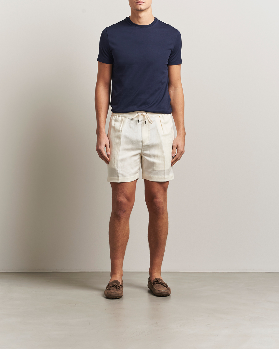 Mies | T-paidat | Ralph Lauren Purple Label | Luxury Cotton T-Shirt Chairman Navy