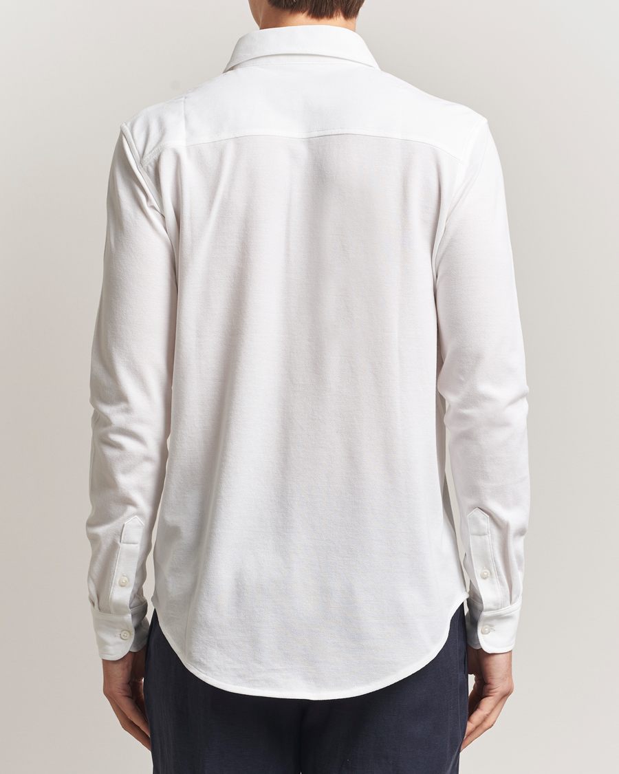 Mies | Kauluspaidat | Ralph Lauren Purple Label | Washed Cotton Pique Shirt White