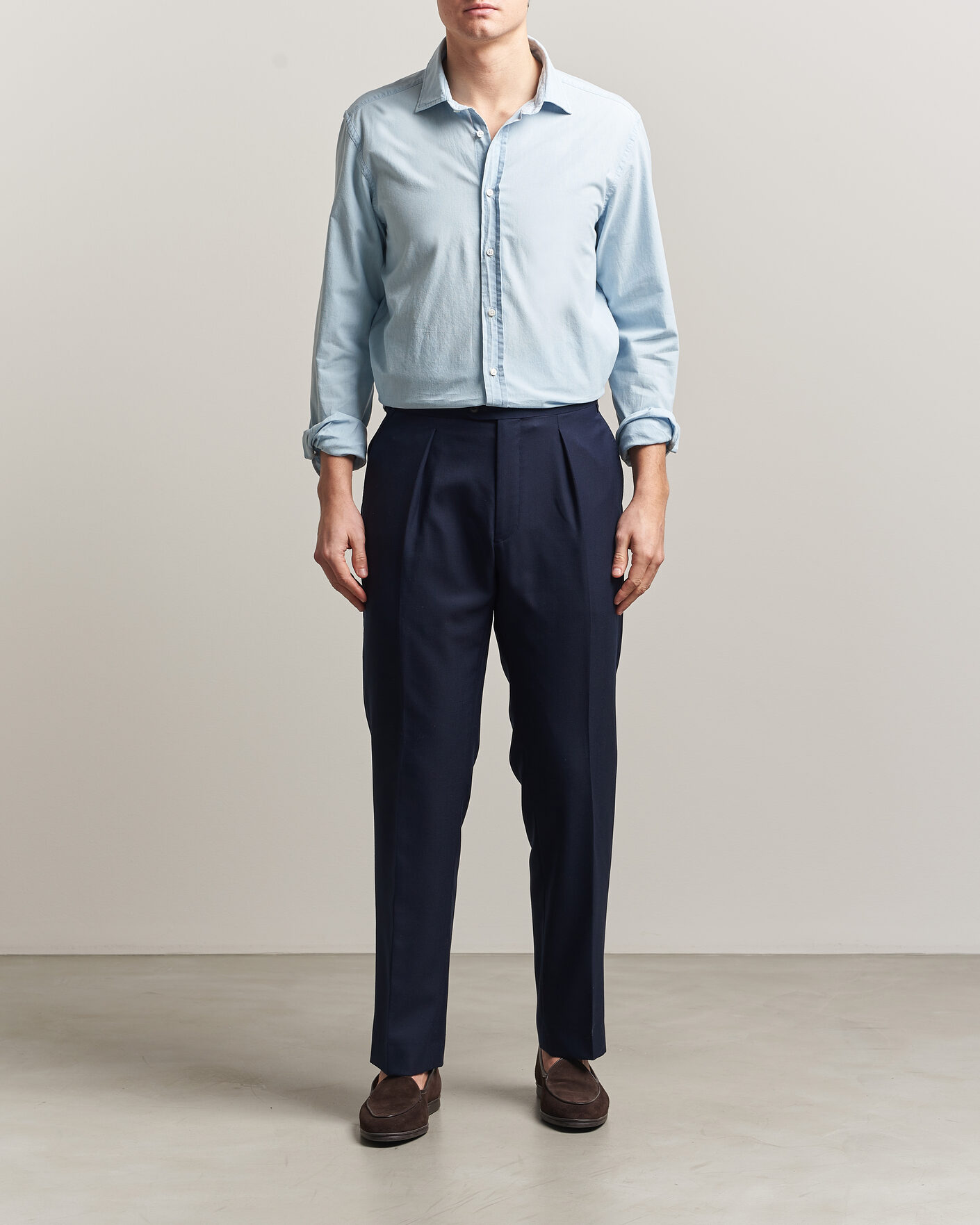 Mies | Kauluspaidat | Ralph Lauren Purple Label | Cooper Work Shirt Medium Wash