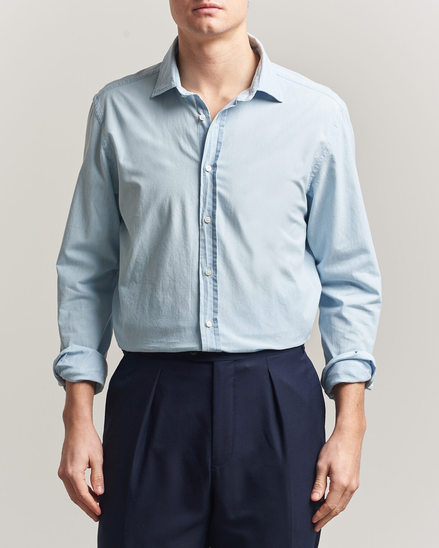 Mies | Kauluspaidat | Ralph Lauren Purple Label | Cooper Work Shirt Medium Wash