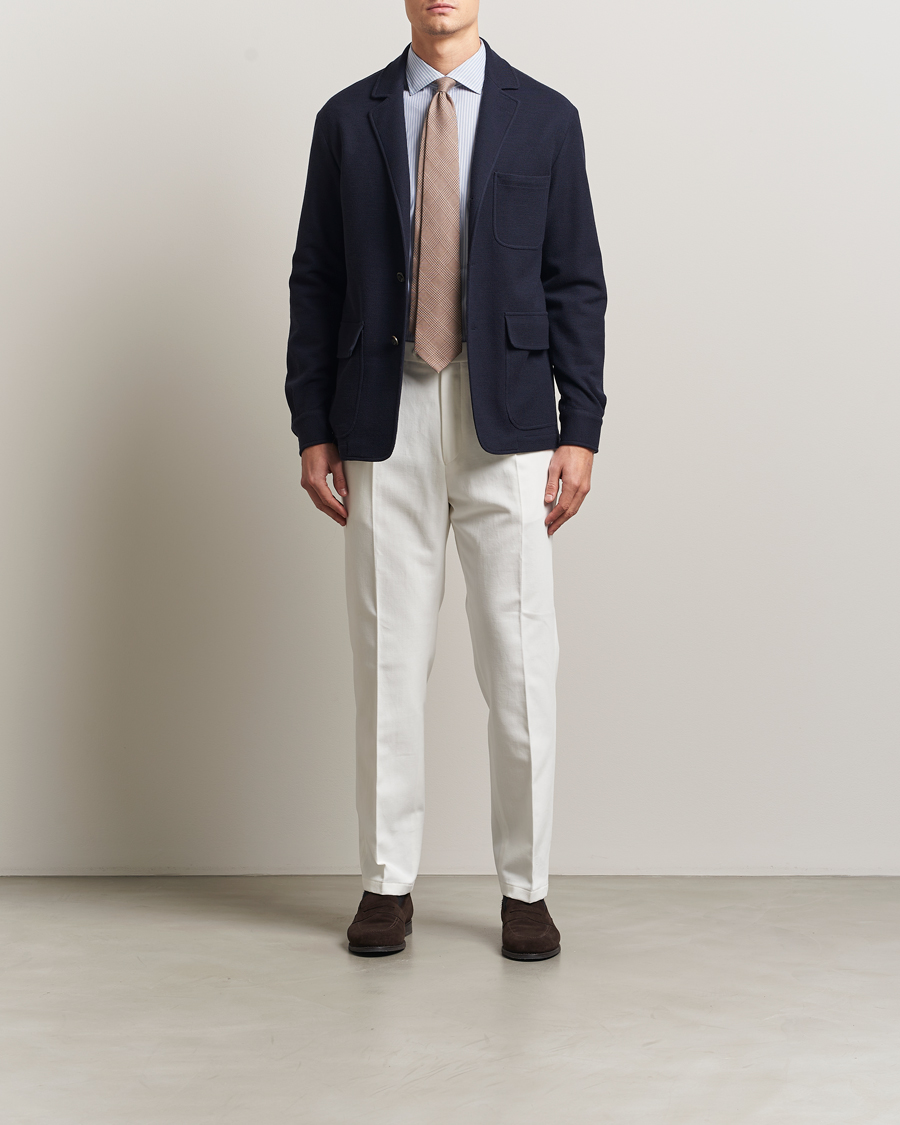 Mies | Pikkutakit | Ralph Lauren Purple Label | Wool/Cotton Jacket Chairman Navy