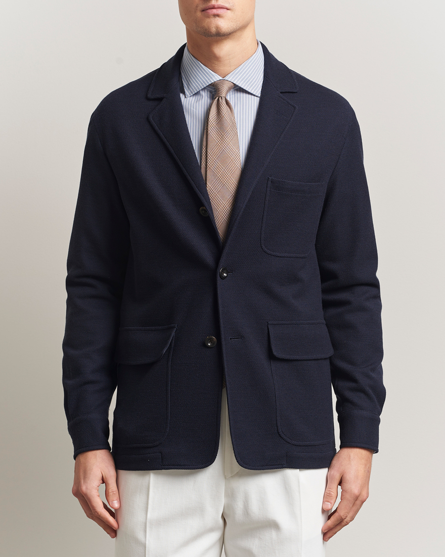 Mies | Pikkutakit | Ralph Lauren Purple Label | Wool/Cotton Jacket Chairman Navy