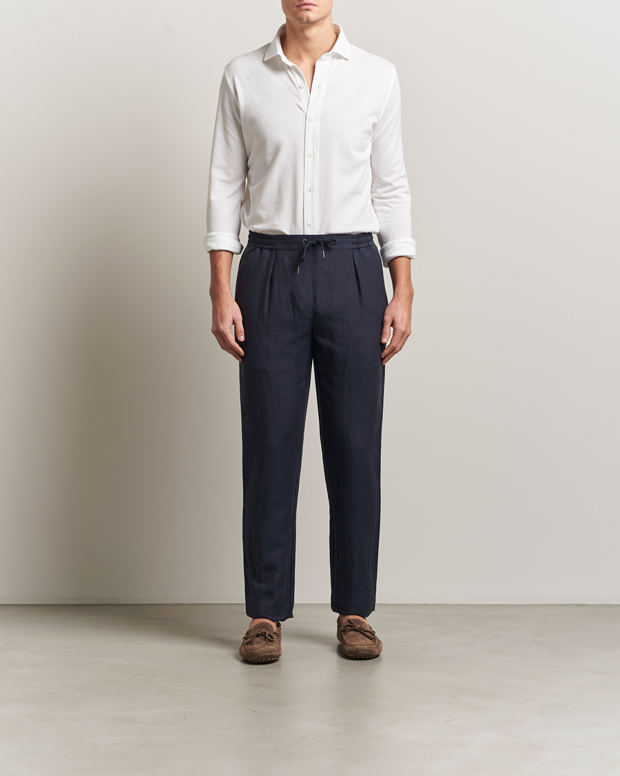 Mies | Housut | Ralph Lauren Purple Label | Dorset Drawstring Trousers Chairman Navy