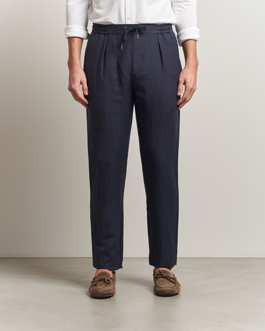Mies | Housut | Ralph Lauren Purple Label | Dorset Drawstring Trousers Chairman Navy
