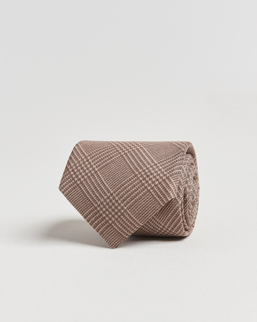Mies | Solmiot | Ralph Lauren Purple Label | Glenplaid Silk Tie Beige