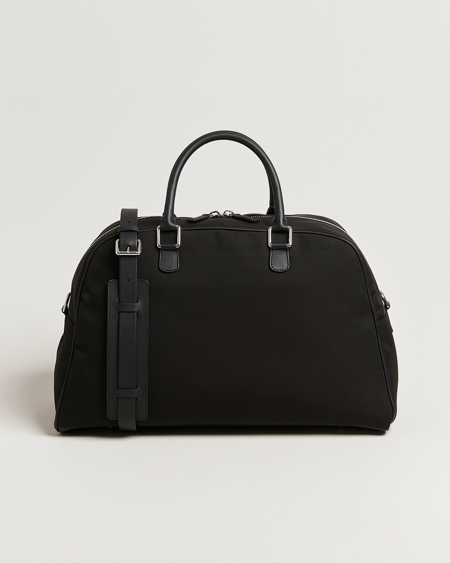 Mies | Laukut | Anderson's | Balistic Nylon/Leather Weekendbag Black
