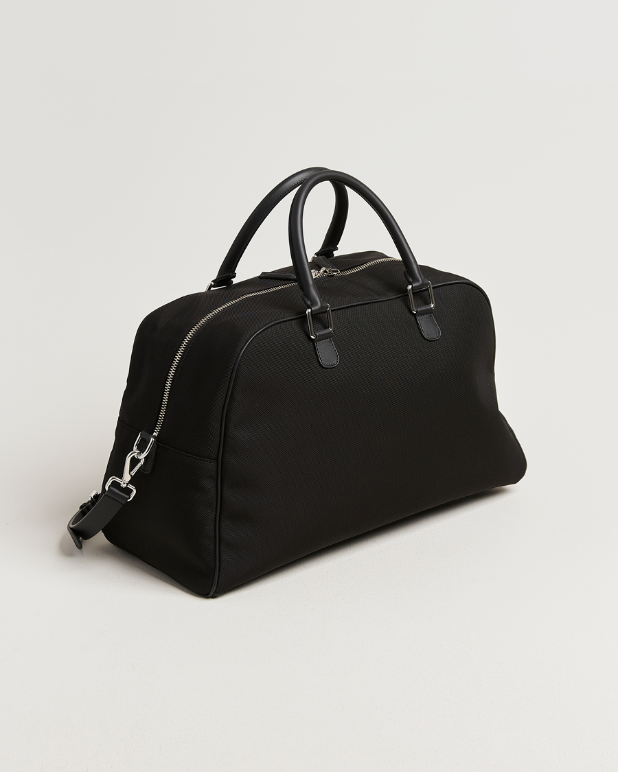 Mies | Laukut | Anderson's | Balistic Nylon/Leather Weekendbag Black