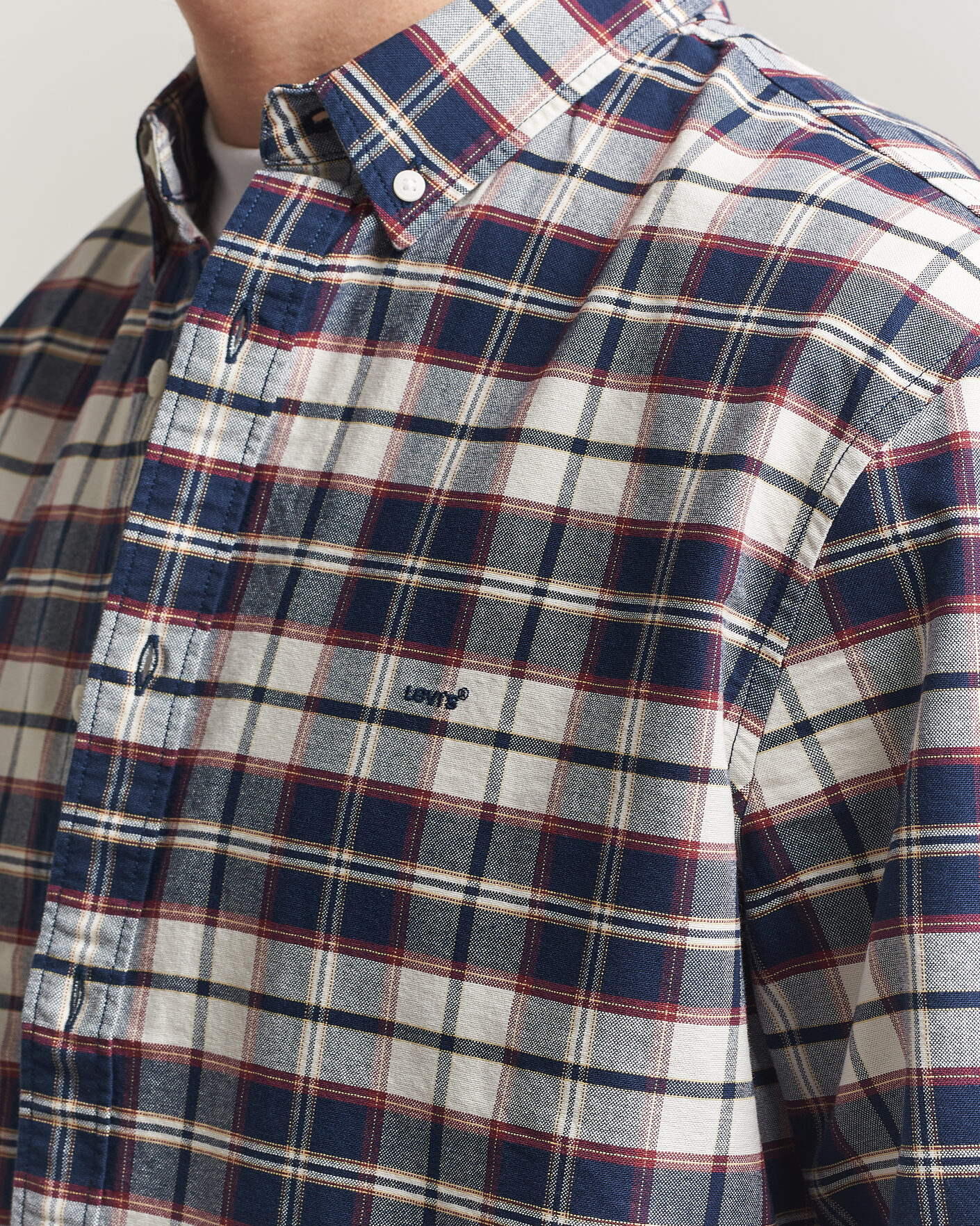 Mies | Kauluspaidat | Levi's | Cotton Checked Shirt Dress Blues