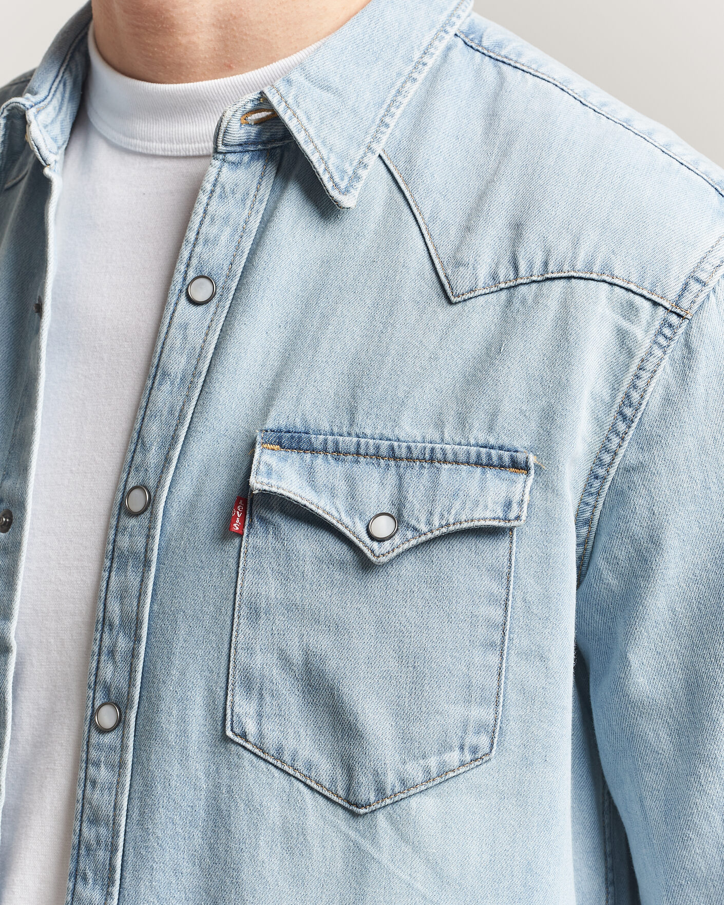 Mies | Kauluspaidat | Levi's | Barstow Western Standard Shirt Worn In Blue