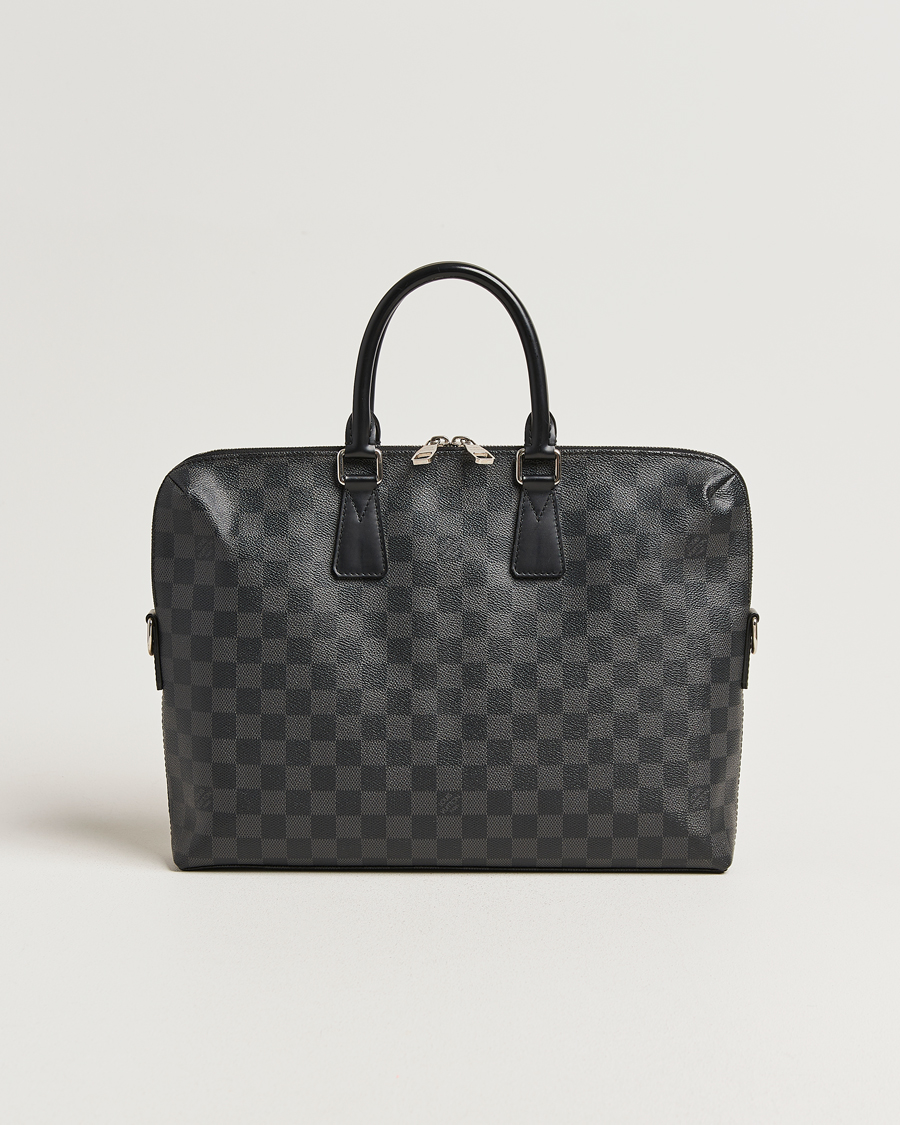 Mies | Pre-Owned & Vintage Bags | Louis Vuitton Pre-Owned | Porte Documents Jour Damier Graphite