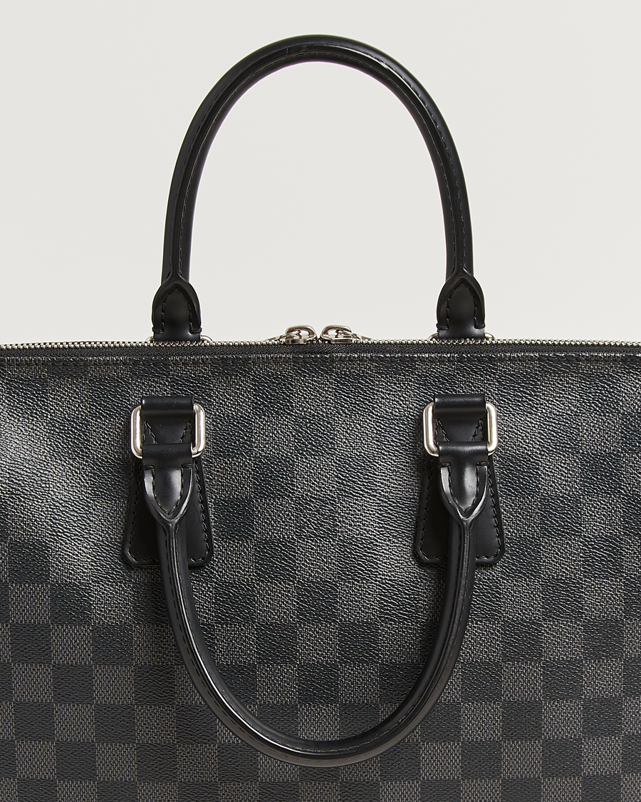 Mies | Pre-Owned & Vintage Bags | Louis Vuitton Pre-Owned | Porte Documents Jour Damier Graphite