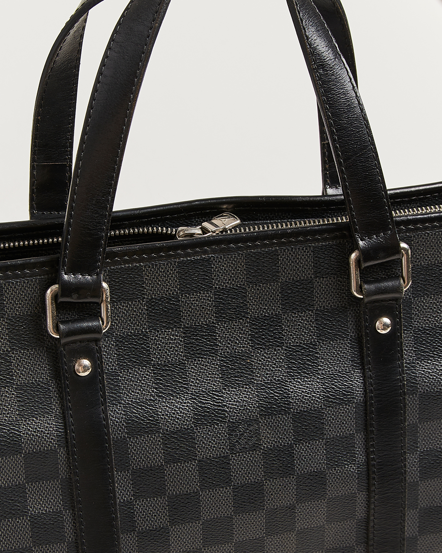 Mies | Louis Vuitton Pre-Owned Tadao Tote Bag Damier Graphite | Louis Vuitton Pre-Owned | Tadao Tote Bag Damier Graphite