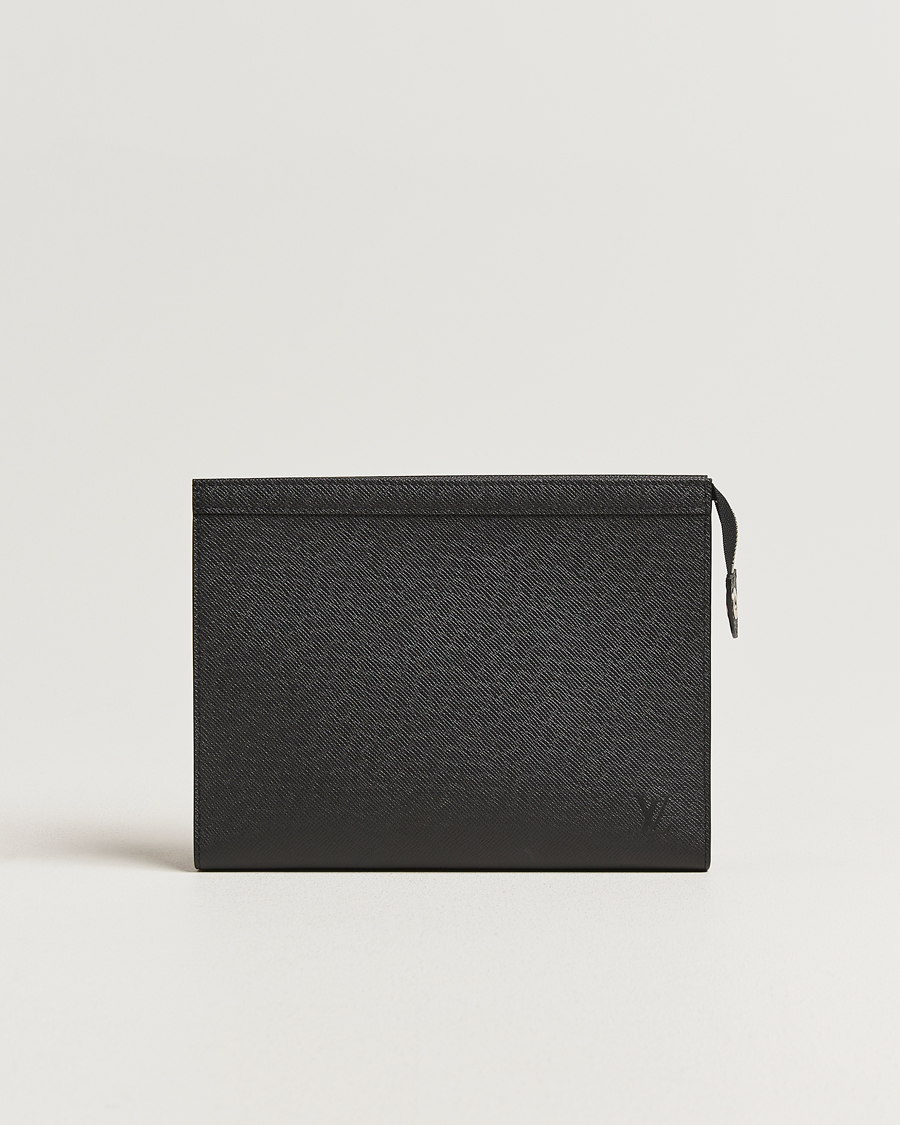 Mies | Pre-Owned & Vintage Bags | Louis Vuitton Pre-Owned | Pochette Voyage Taiga MM Black