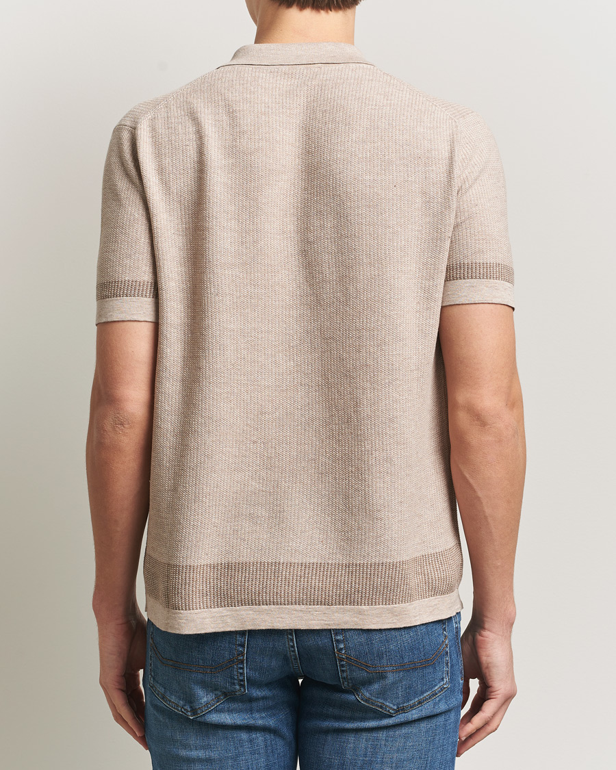 Mies | Kauluspaidat | Brioni | Cotton/Linen Cuban Shirt Beige