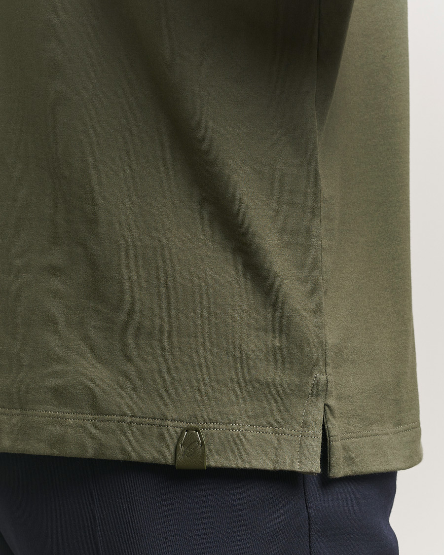 Mies | T-paidat | Brioni | Short Sleeve Cotton T-Shirt Military