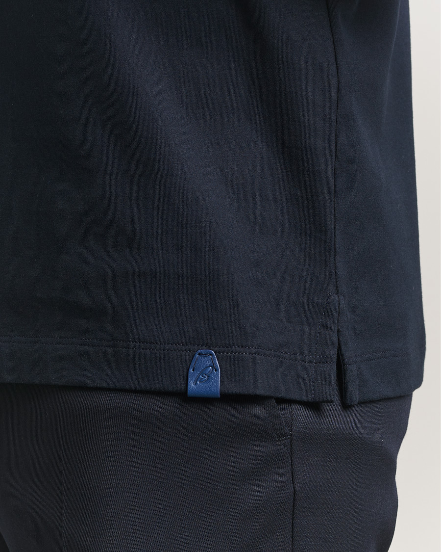 Mies | T-paidat | Brioni | Short Sleeve Cotton T-Shirt Navy