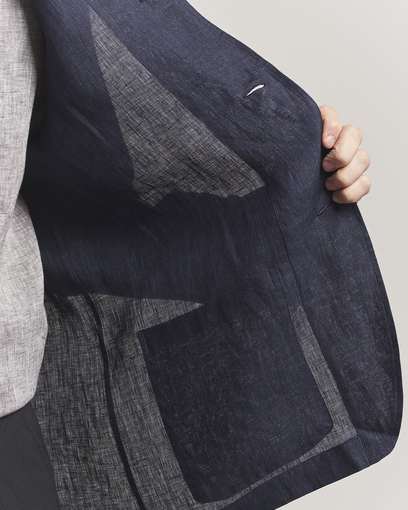 Mies | Kauluspaidat | Brioni | Linen Shirt Blazer Navy