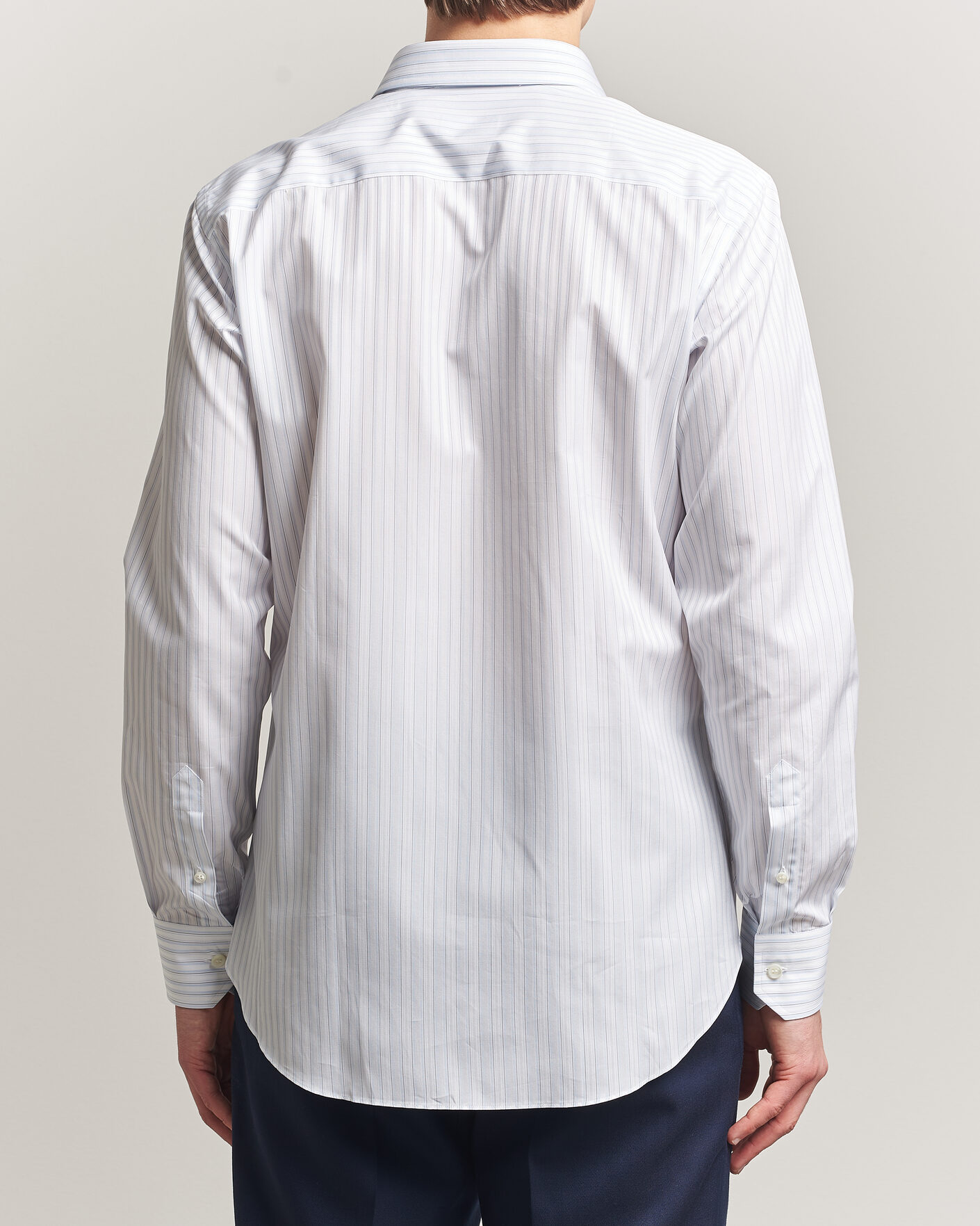 Mies | Kauluspaidat | Brioni | Slim Fit Dress Shirt Light Blue Stripe