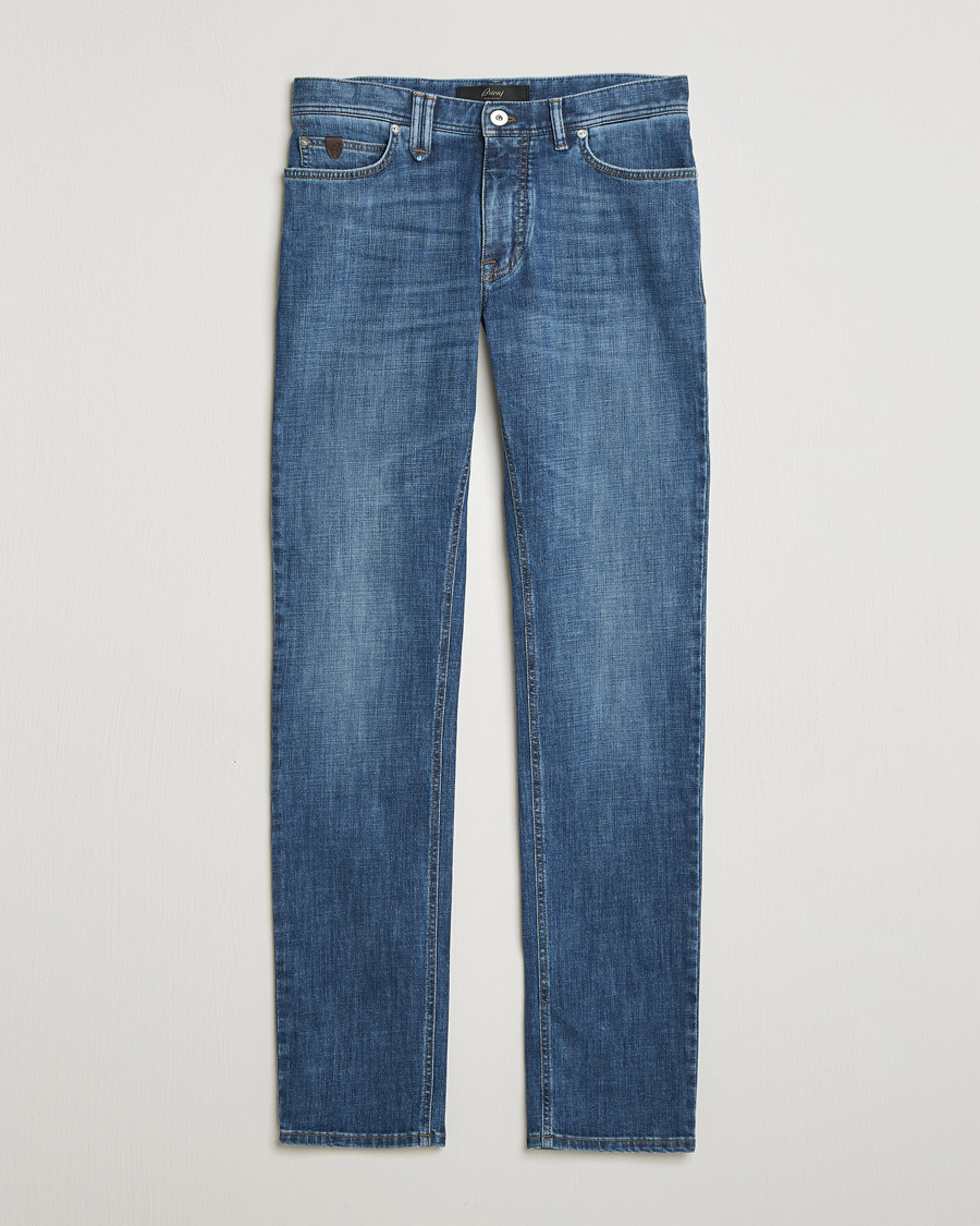 Mies | Housut | Brioni | 5-Pocket Denim Medium Blue Wash