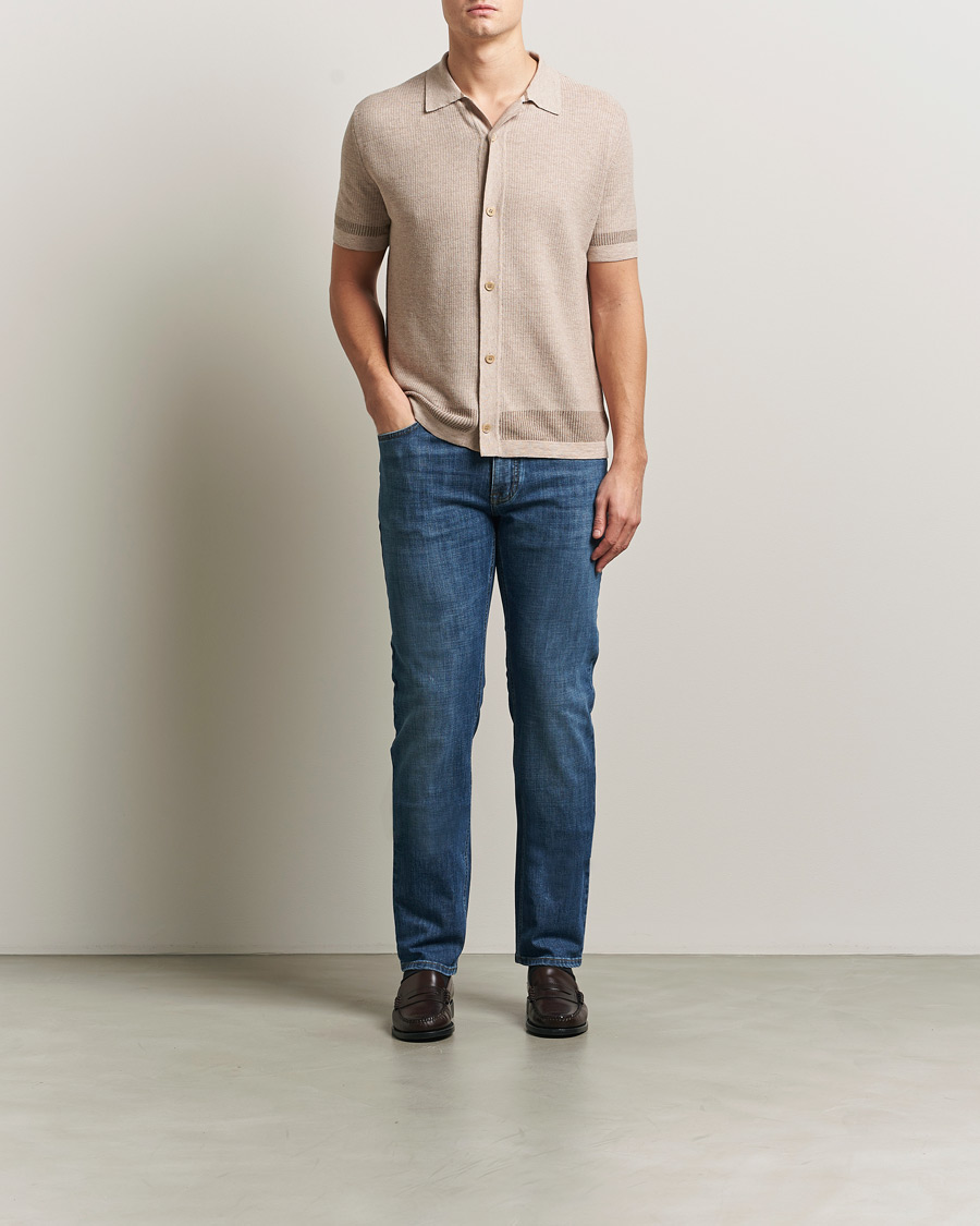 Mies | Housut | Brioni | 5-Pocket Denim Medium Blue Wash