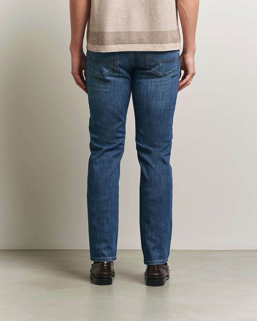 Mies | Housut | Brioni | 5-Pocket Denim Medium Blue Wash
