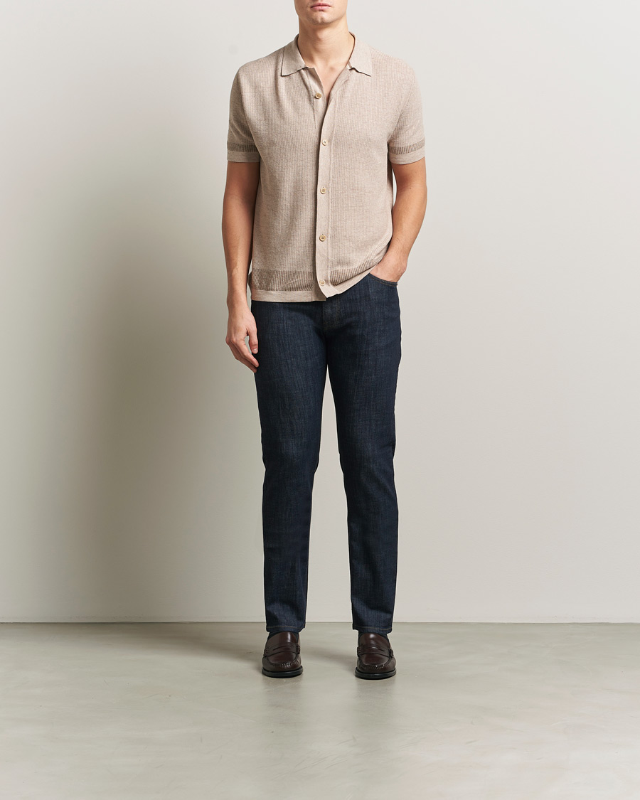 Mies | Housut | Brioni | 5-Pocket Denim Dark Blue Wash