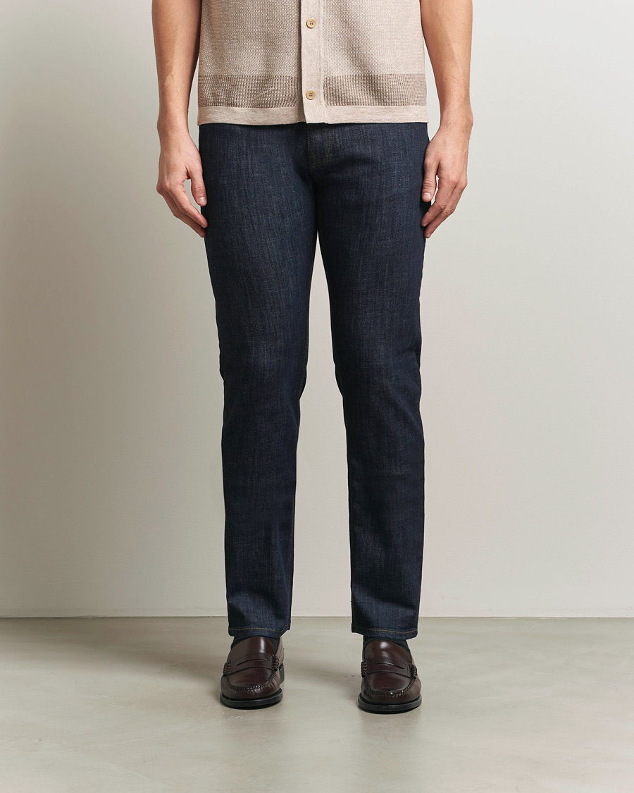 Mies | Farkut | Brioni | 5-Pocket Denim Dark Blue Wash