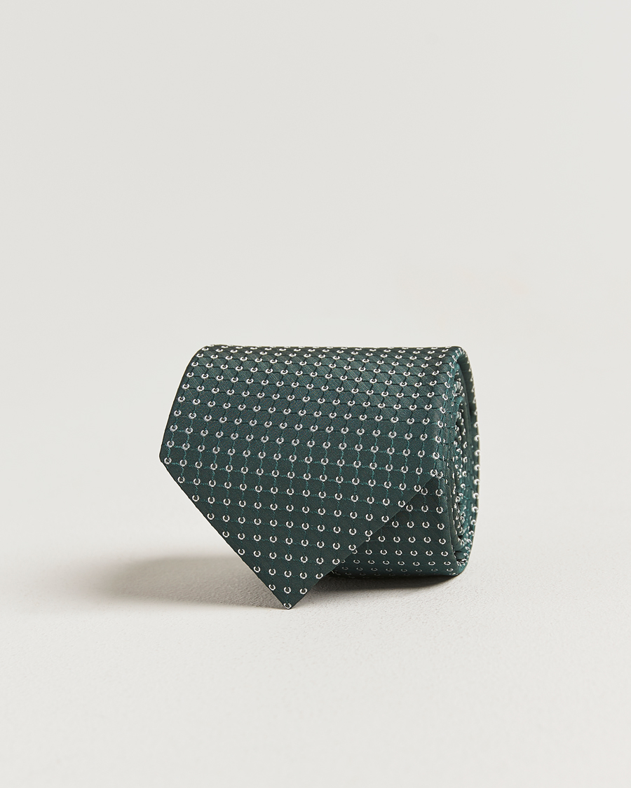 Mies | Solmiot | Brioni | Microstructure Silk Tie Green