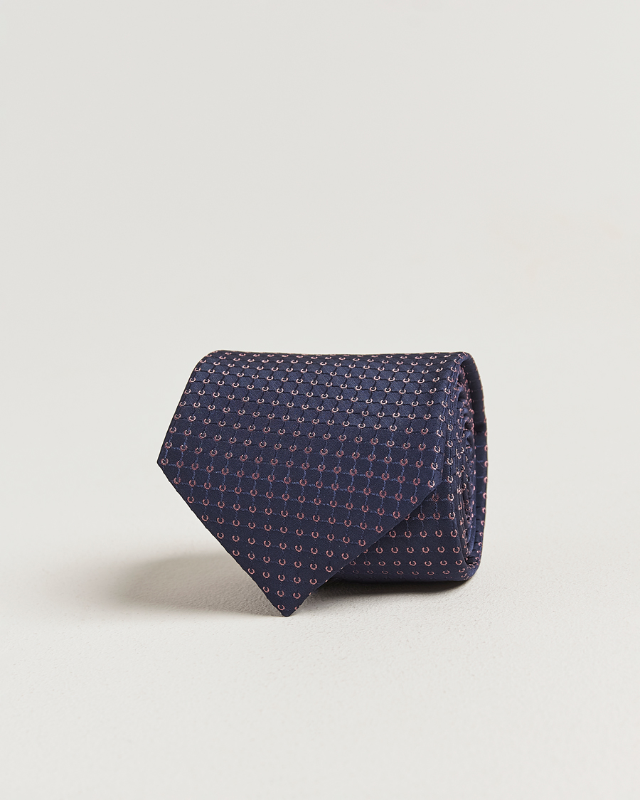 Mies | Solmiot | Brioni | Microstructure Silk Tie Navy
