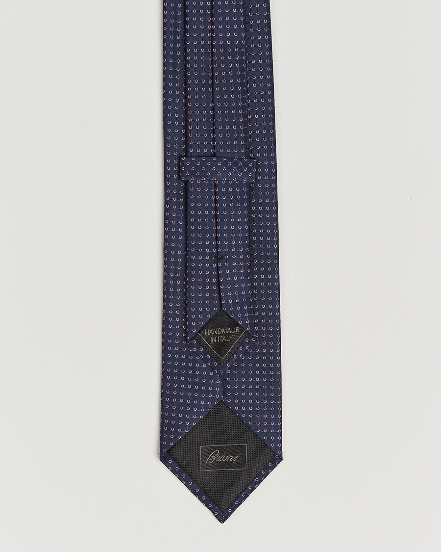 Mies | Solmiot | Brioni | Microstructure Silk Tie Navy
