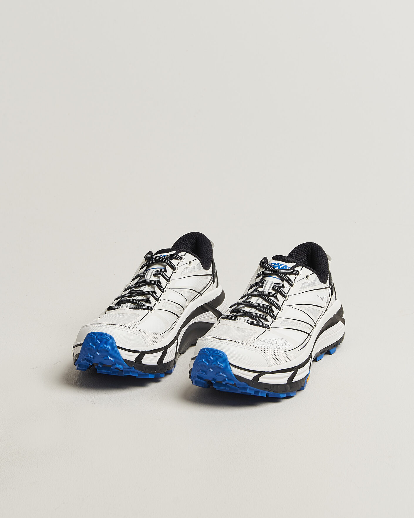 Mies | Juoksukengät | Hoka | Mafate Speed 2 White/Cobalt Blue