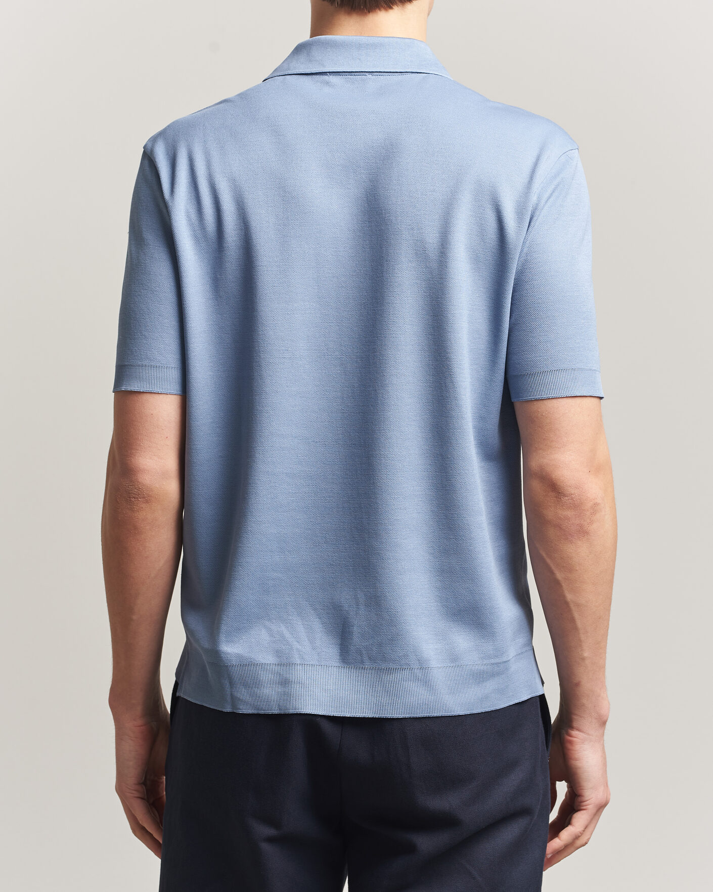 Mies | Pikeet | Altea | Jersey Piquet Polo Light Blue