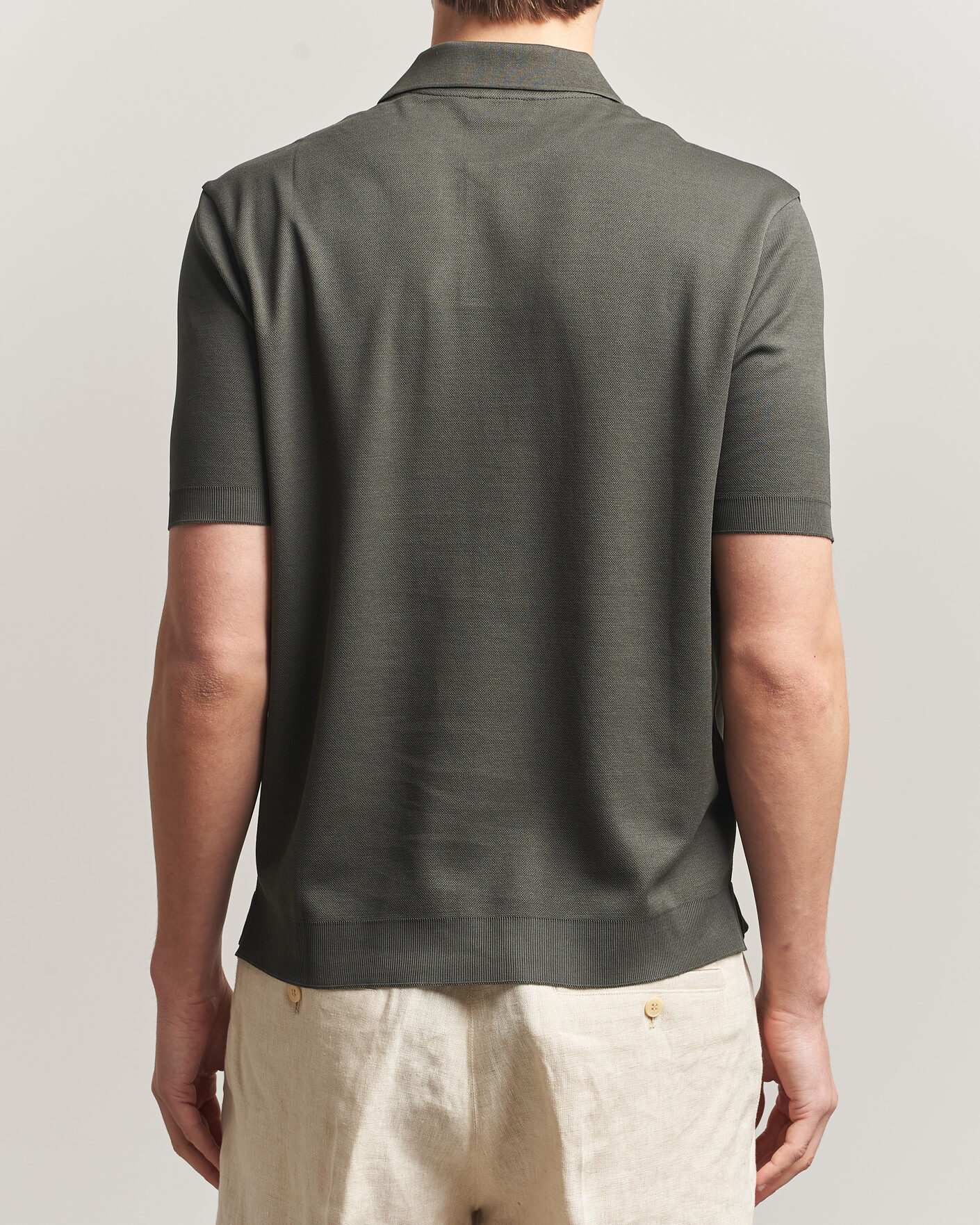 Mies | Pikeet | Altea | Jersey Piquet Polo Dark Green
