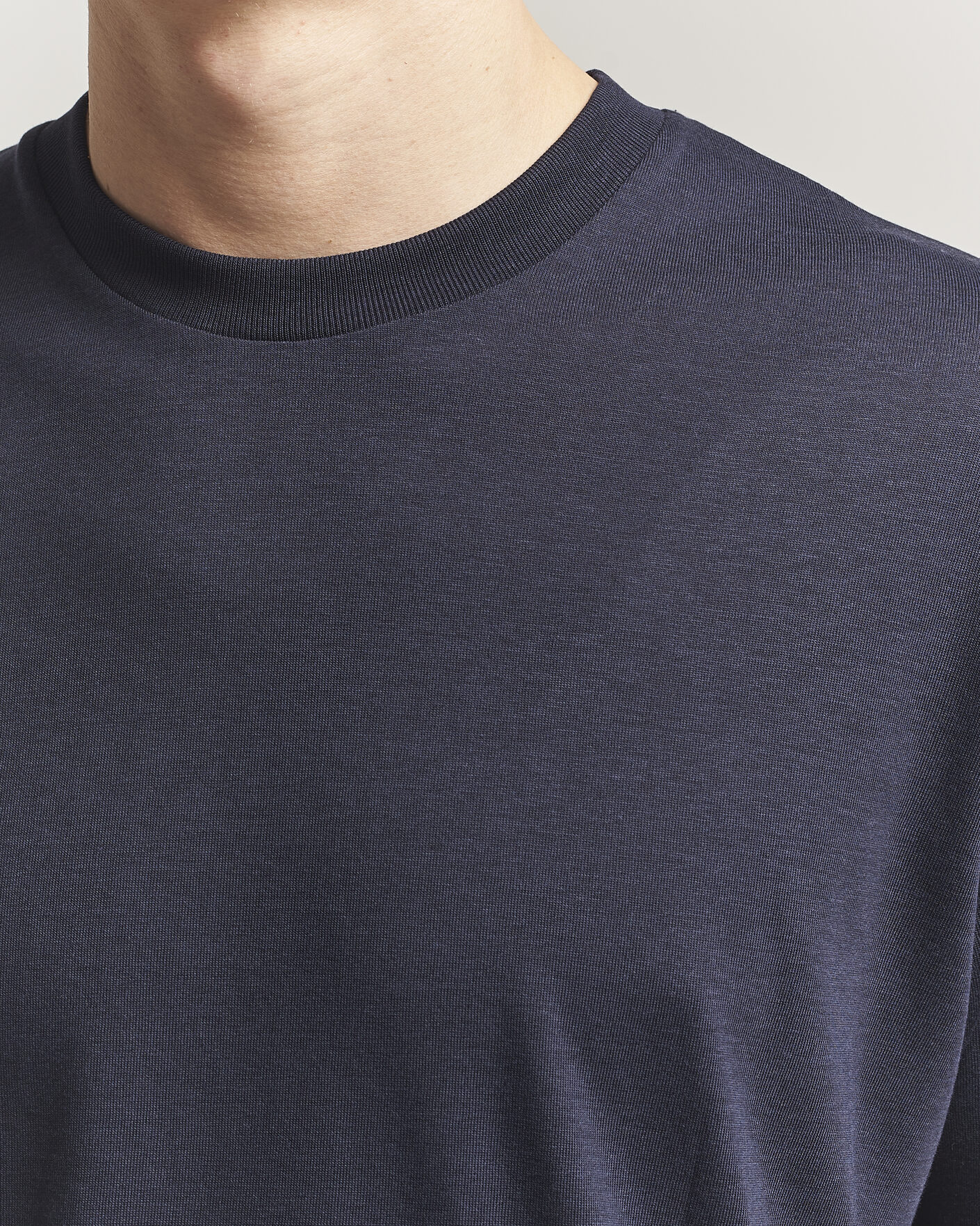 Mies | T-paidat | Altea | Cotton/Stretch Knitted T-Shirt Navy