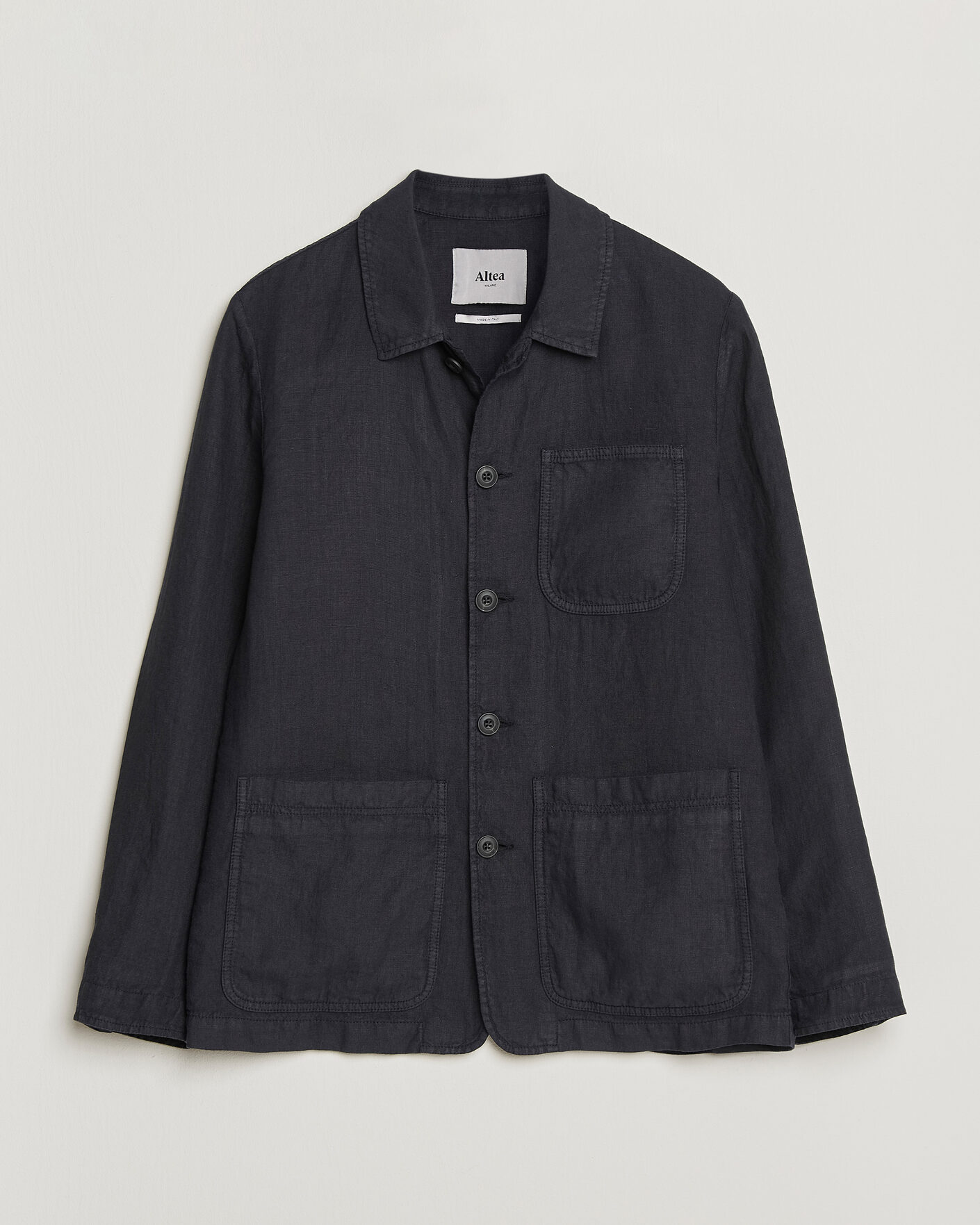 Mies | Takit | Altea | Linen Chore Jacket Navy