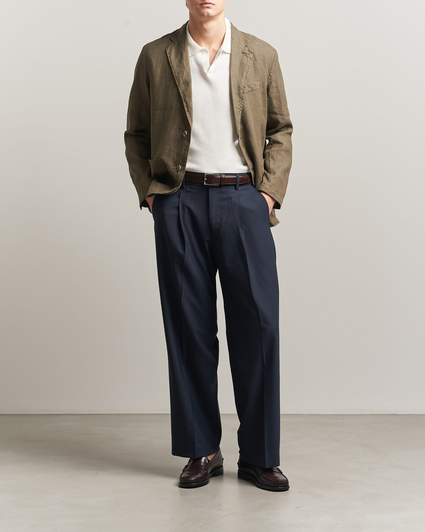 Mies | Pikkutakit | Altea | Linen Blazer Military
