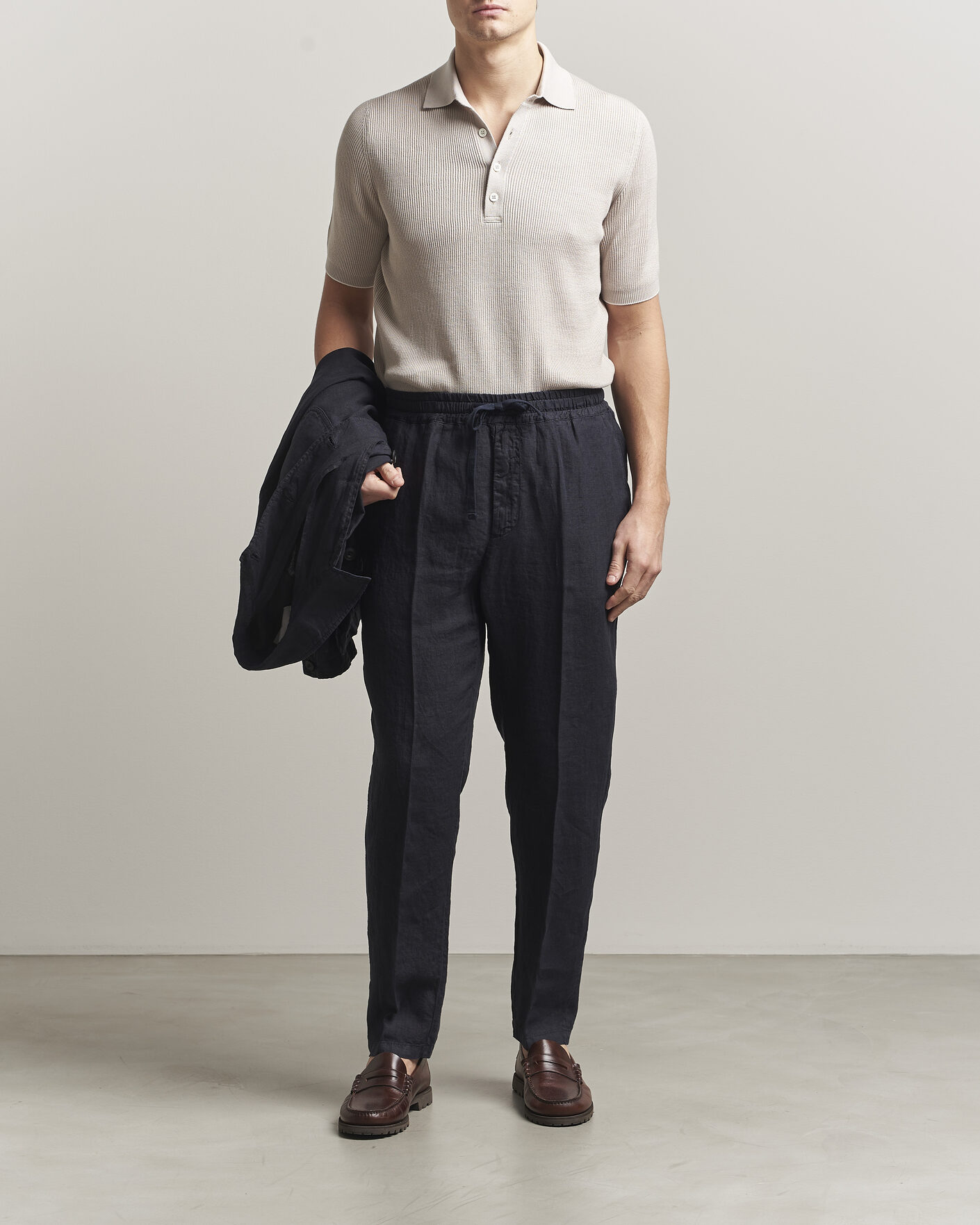 Mies | Housut | Altea | Linen Pants Navy