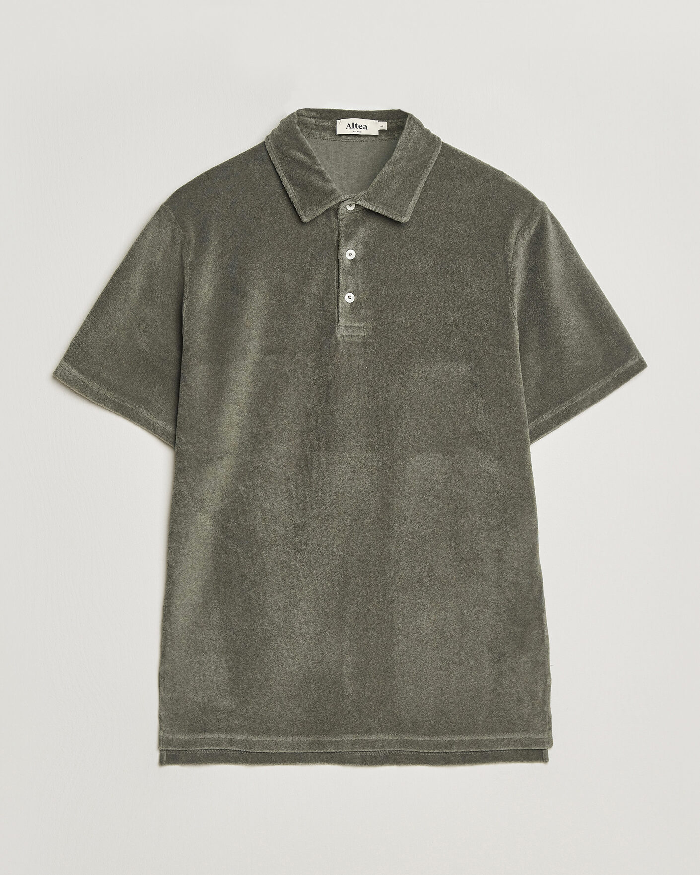 Mies | Pikeet | Altea | Terry Cotton Polo Olive