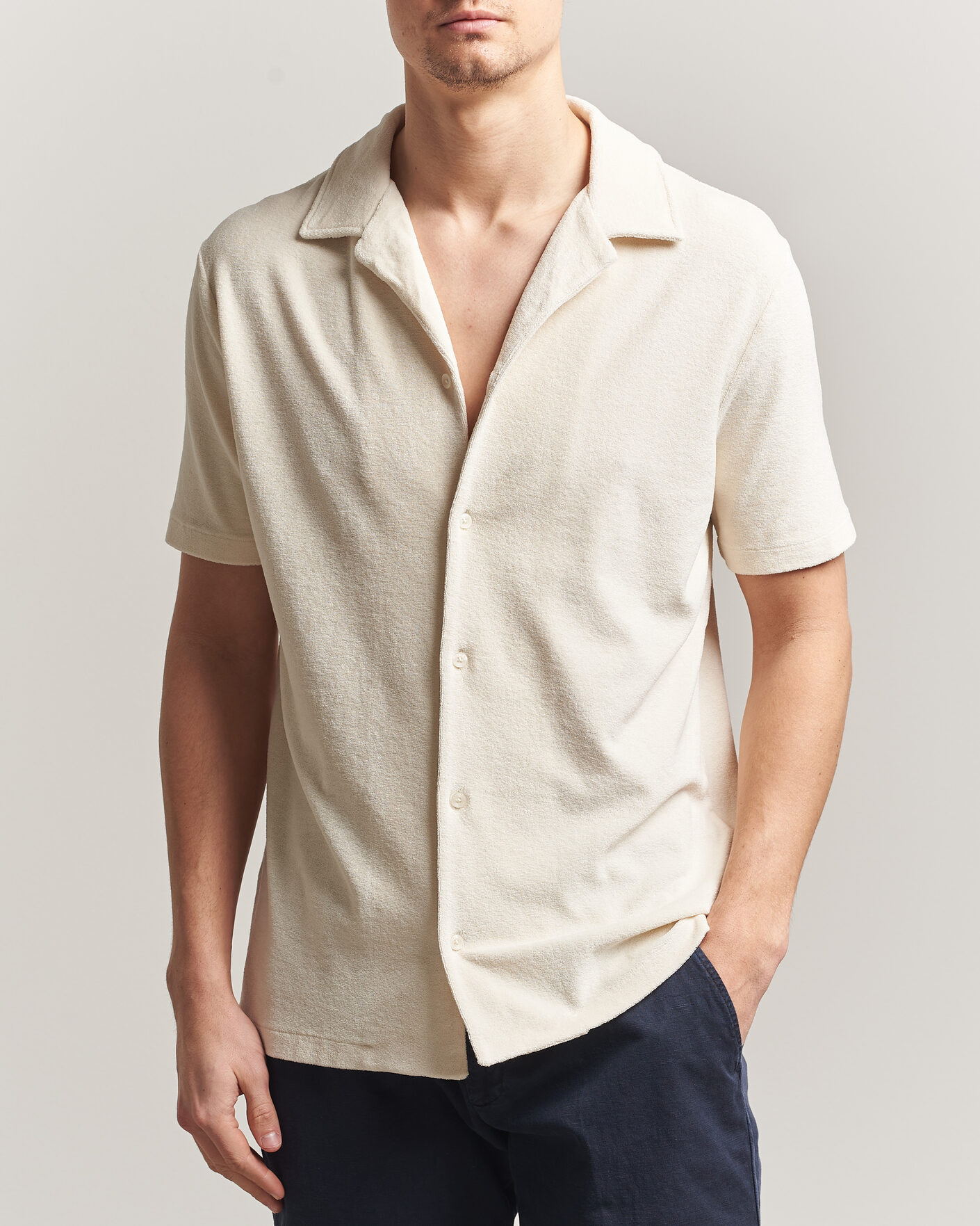 Mies | Kauluspaidat | Altea | Terry Bowling Shirt Off White