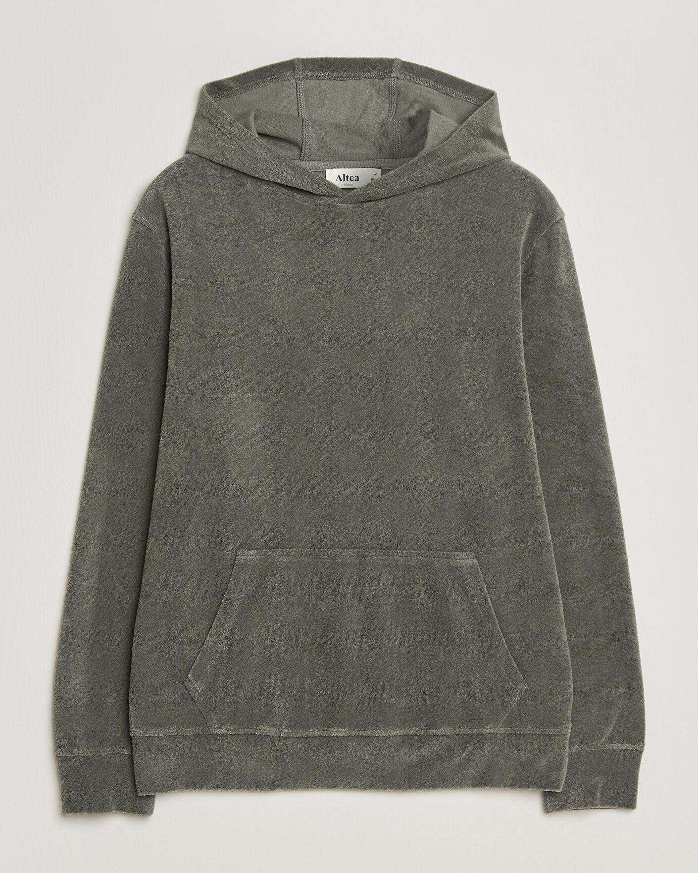 Mies | Puserot | Altea | Terry Cotton Hoodie Olive