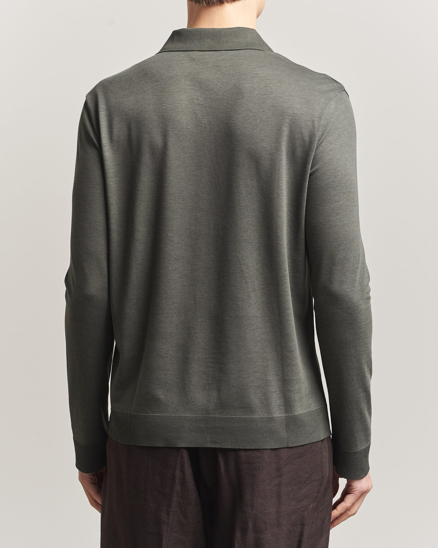Mies | Kauluspaidat | Altea | Jersey Knit Shirt Olive