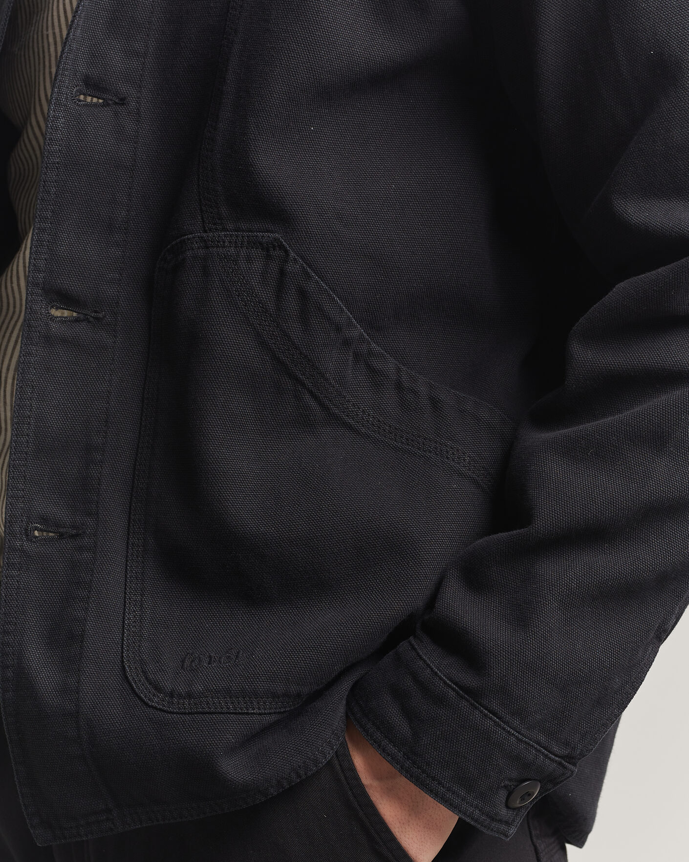 Mies | Kauluspaidat | Forét | Berry Canvas Overshirt Black