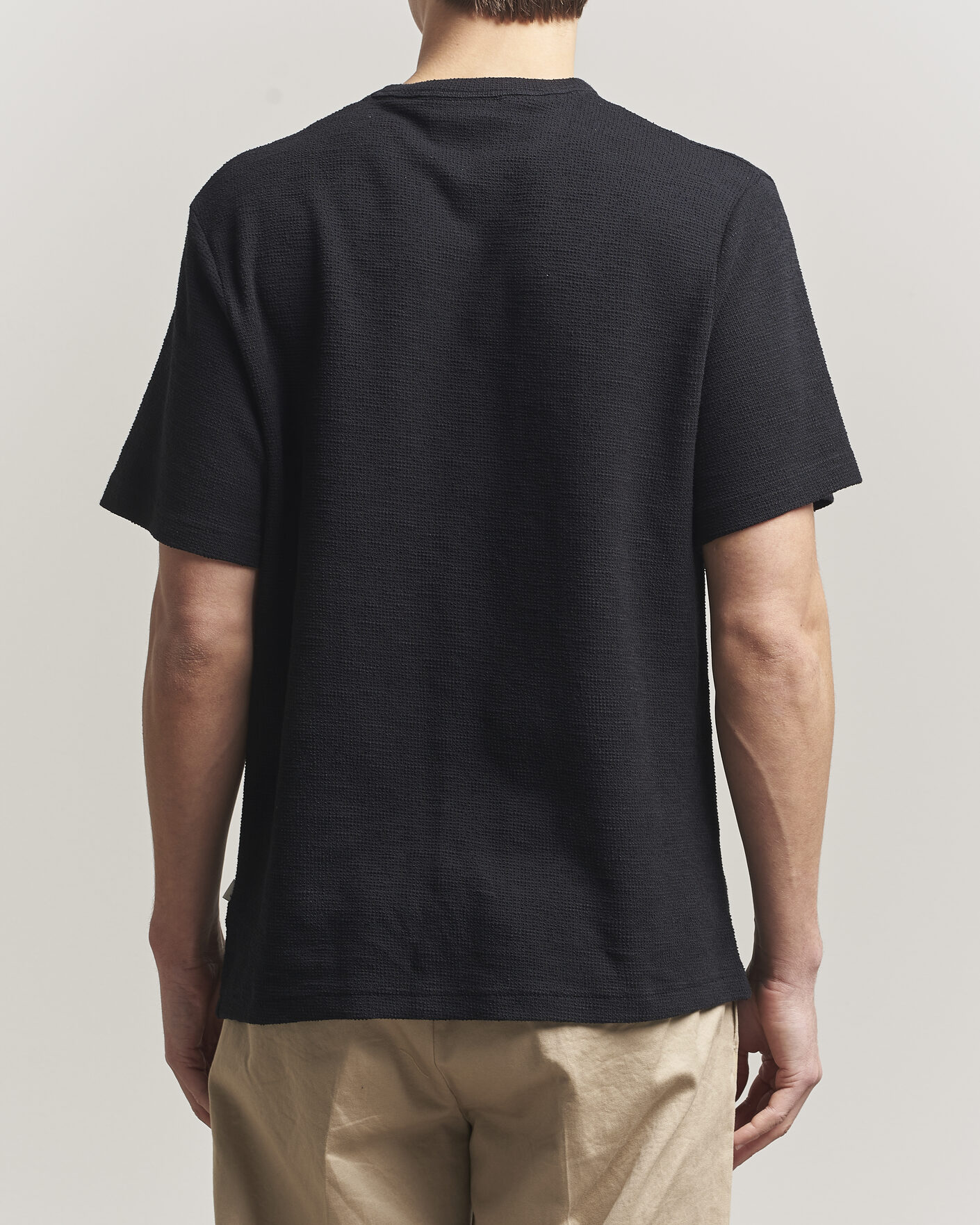 Mies | T-paidat | Forét | Fir Structured T-Shirt Black